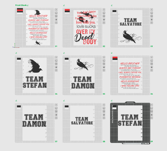 Vampire Diaries - 3D Refillable Notebook – Digital 3MF File Only