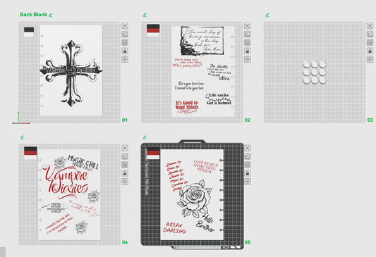Vampire Diaries -3D Refillable Notebook – Digital 3MF File Only