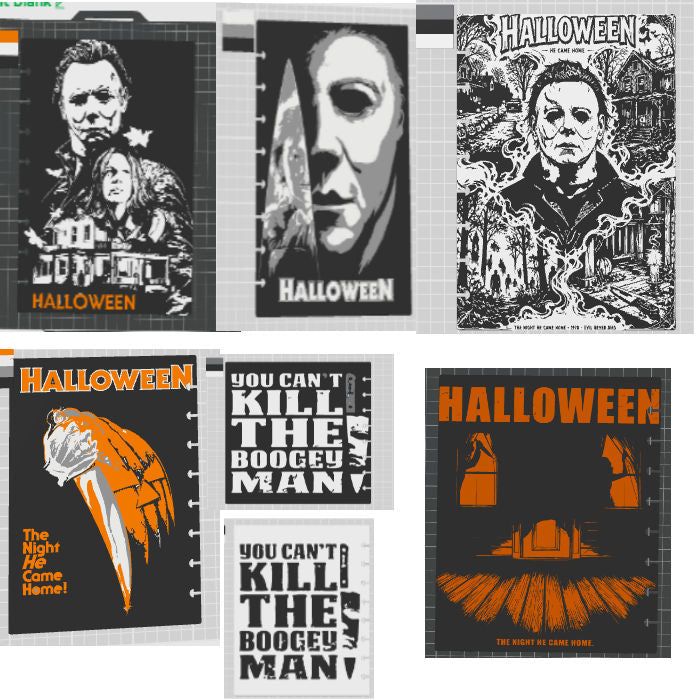 Michael Myers Halloween inspired - 3D Refillable Notebook – Digital 3MF File Only