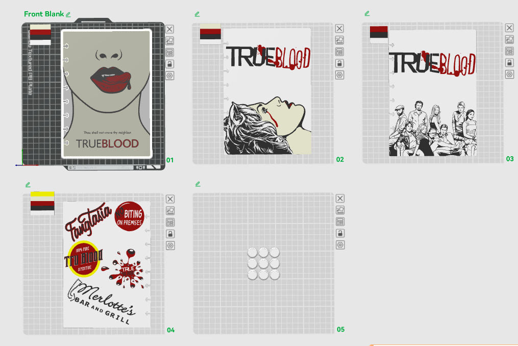 True Blood inspired - 3D Refillable Notebook – Digital 3MF File Only